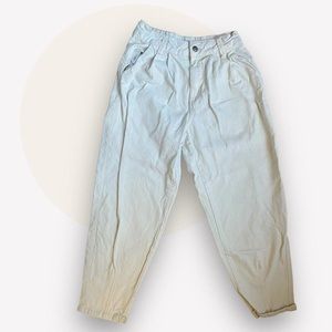 💭BERSHKA crème baggy jeans💭